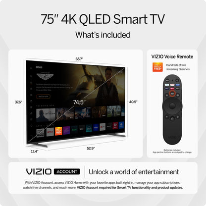 75" Class Quantum Pro 4K QLED HDR Smart TV (NEW) VQP75C-84