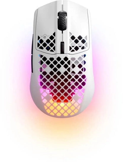 Aerox 3 2022 Edition Wireless Optical Gaming Mouse with Ultra Lightweight Design, White